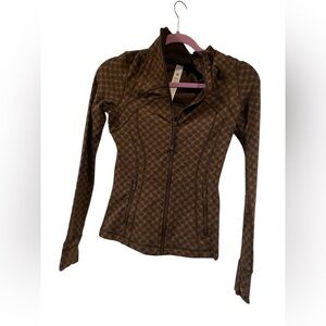 NWT Lululemon define jacket jacquard JAVA SEQUOIA Size 4